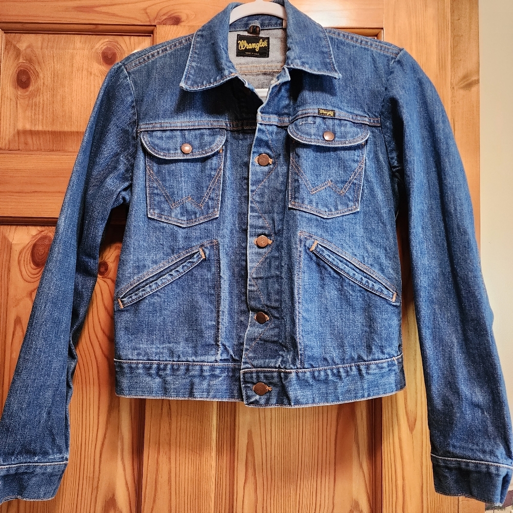 Men's Vintage 124MJ Wrangler Denim Jacket, Size 36